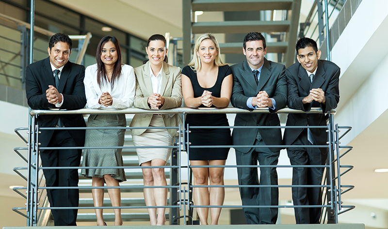 Group of employees representing top Australian employers