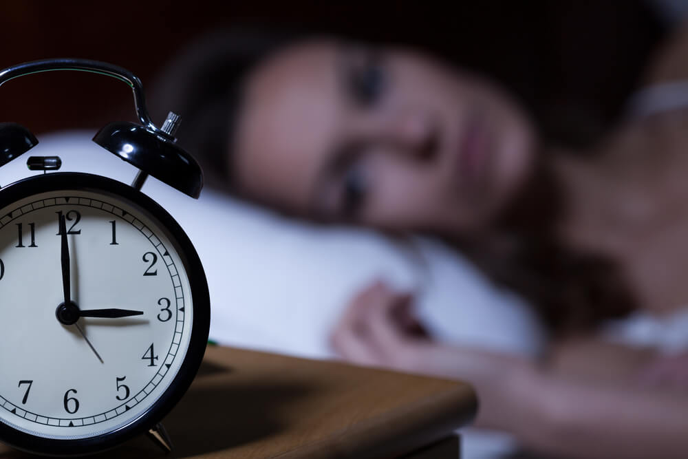 Prospects awake a night with alarm clock showing 3 am